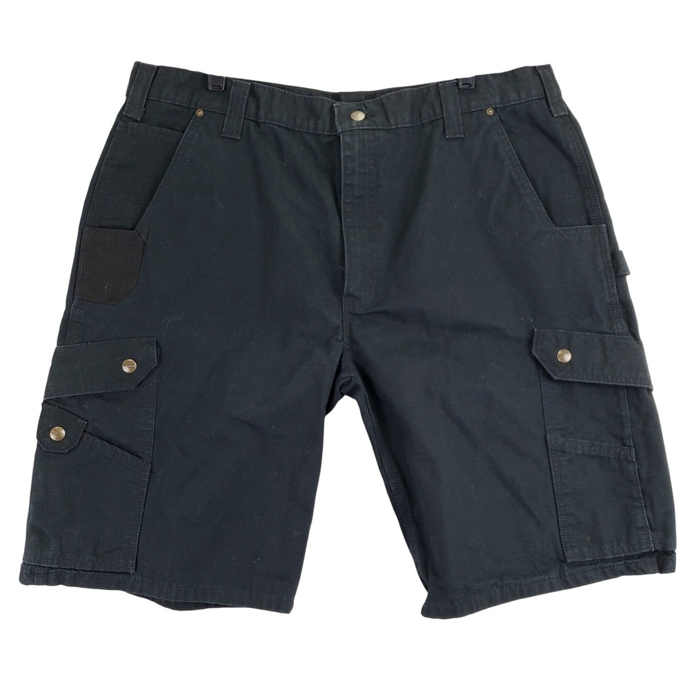 Carhartt B357-BLK Cargo Shorts Mens 40 Black Workwear Utility Carpenter